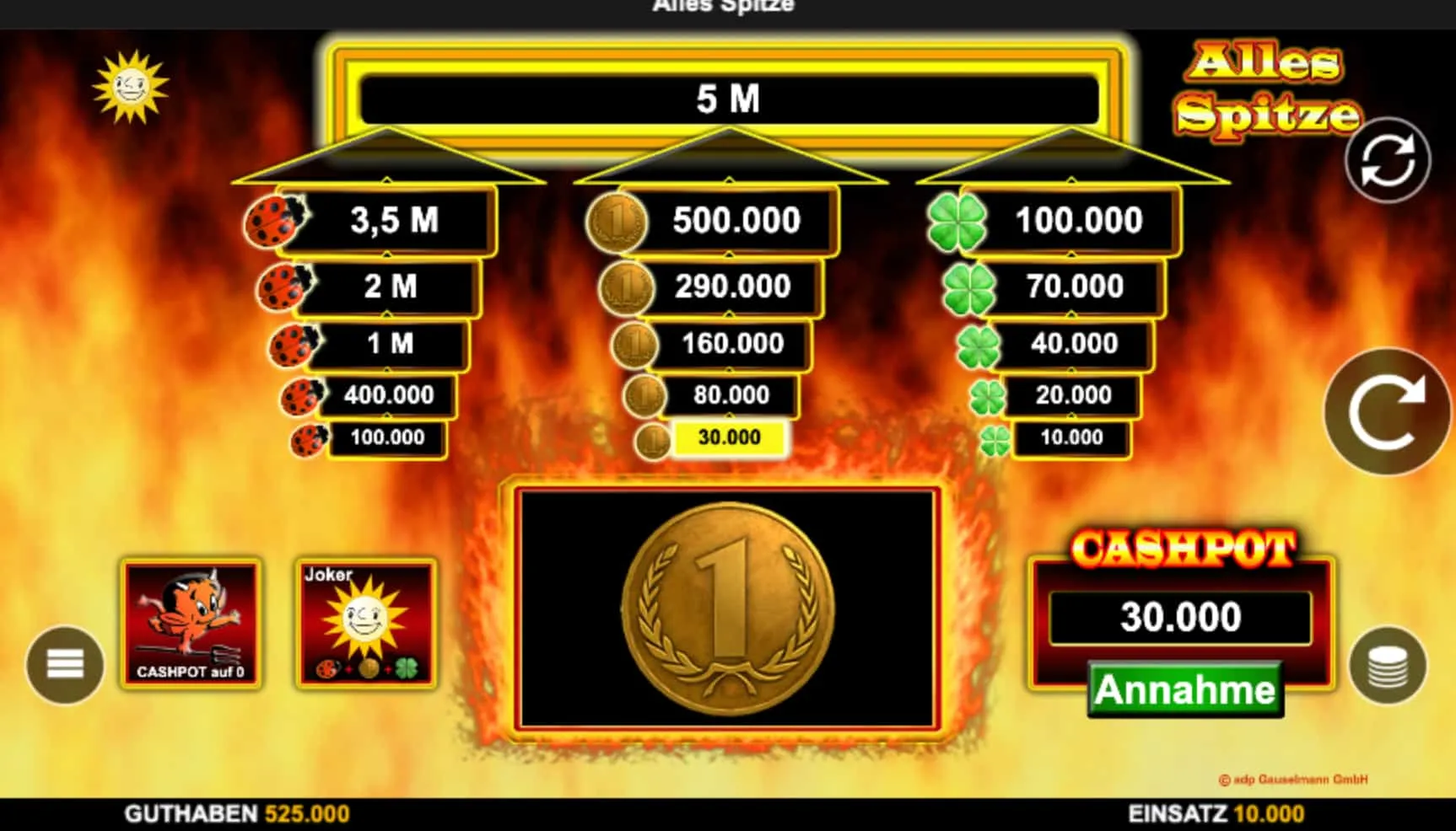 So haben wir im Mobile-Browser gespielt